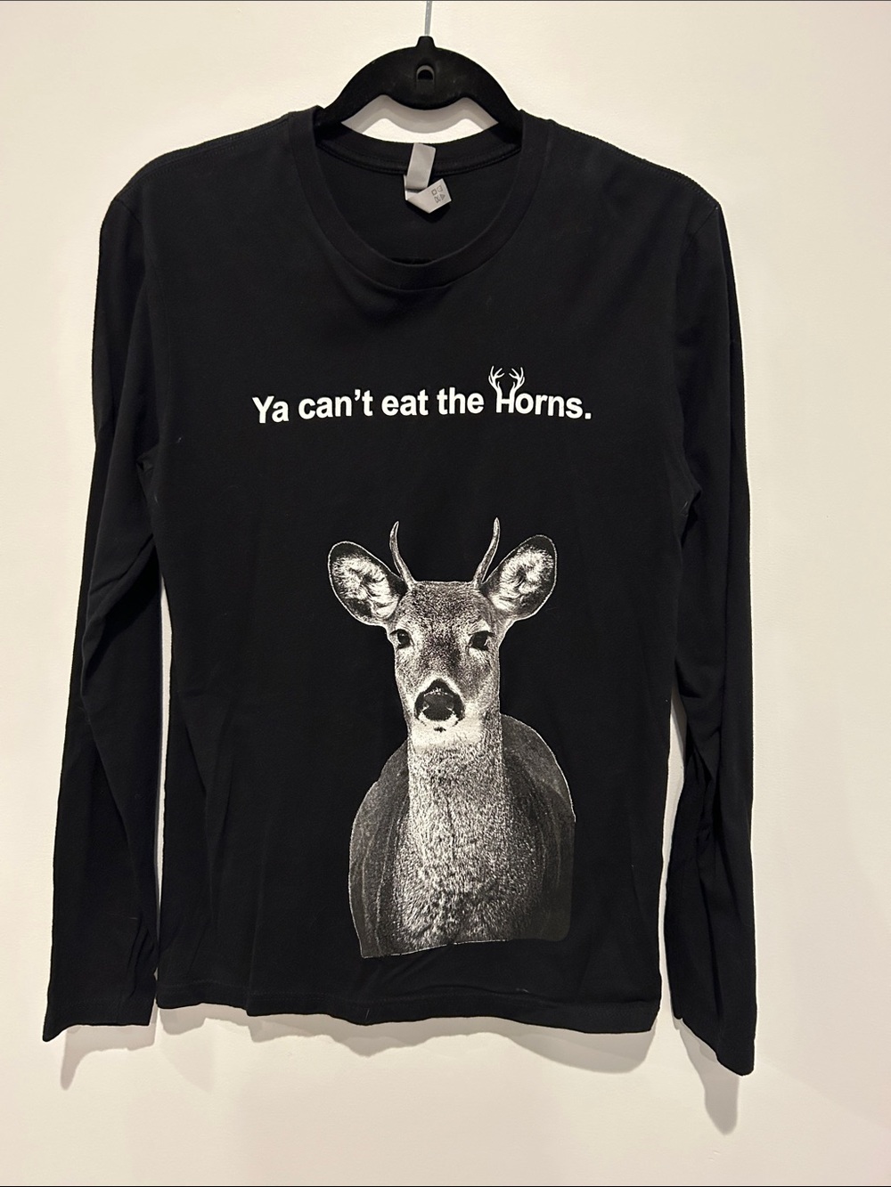 Next Level Apparel Black Crewneck Tee with Center Label